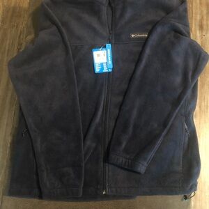 Columbia Navy Fleece Jacket size XL Navy Blue fleece
